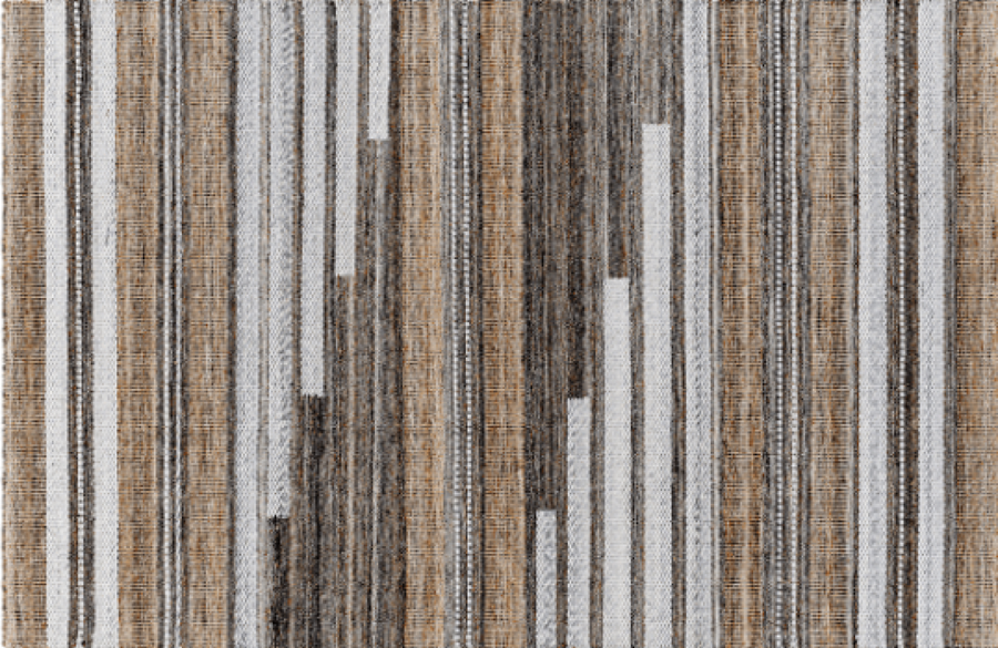 Azalea Outdoor Area Rug - Grey/Brown (8'10" x 12')