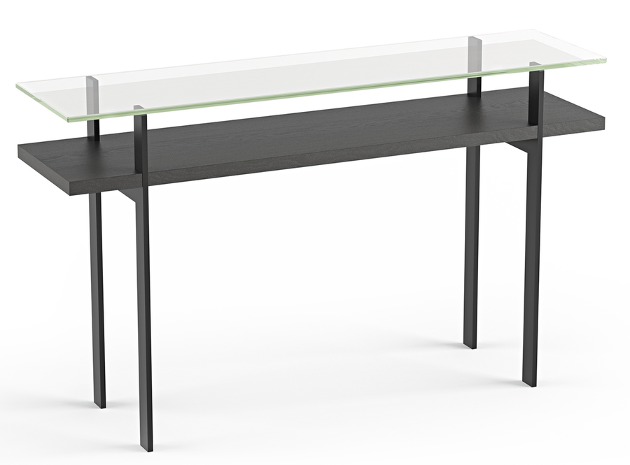 CHARCOAL ASH - Terrace Console Table Front Angled View