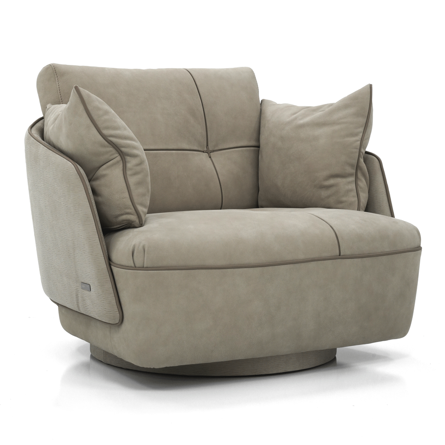 Space Swivel Chair Front Angled View