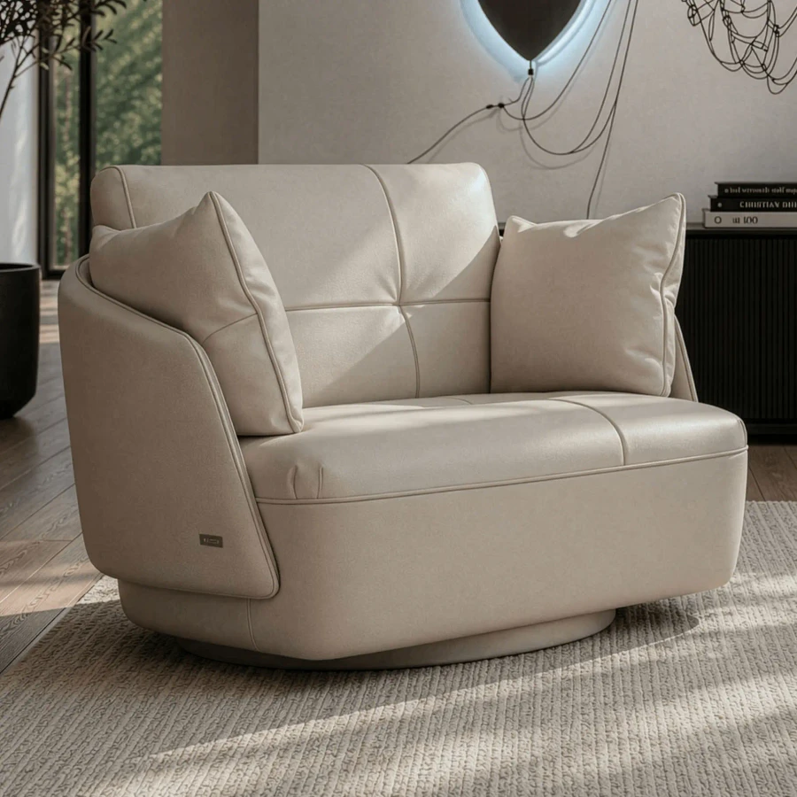 Space Swivel Chair - Ivory