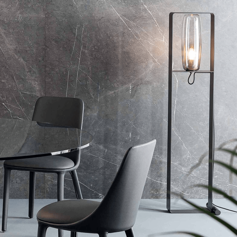 Bio-S Floor Lamp Shown in a Dining Room Setting