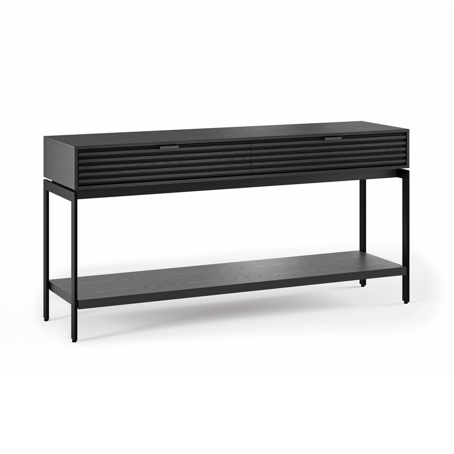 EBONIZED ASH - Cora Console Table Front Angled View