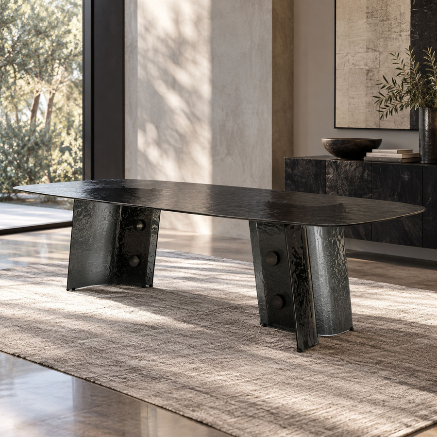 Boton Cast Glass Dining Table