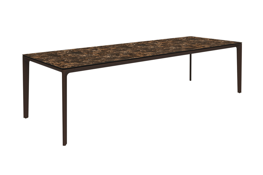 EMPORER - Carver Ceramic Dining Table Front Angled View