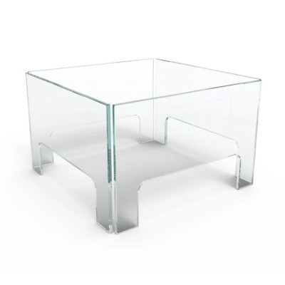Square Glass Fire Screen - Small