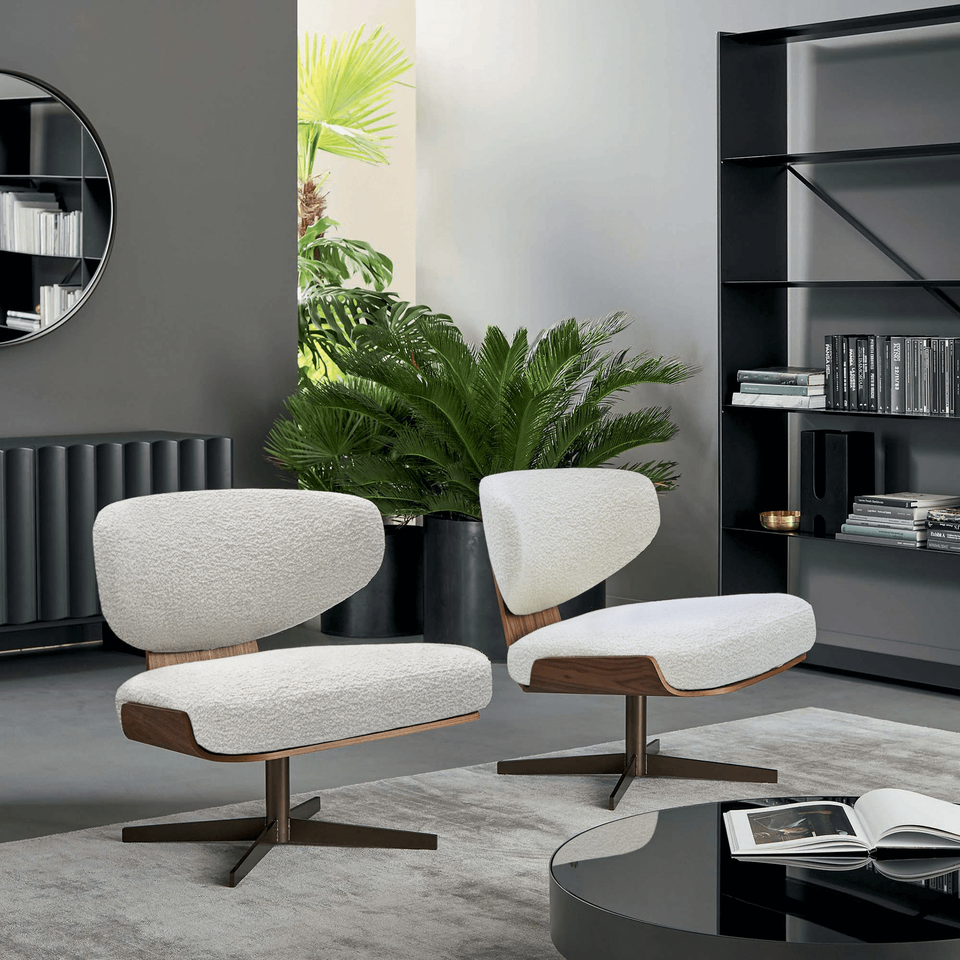 Close Encounter Swivel Lounge Chair, Modern Furniture