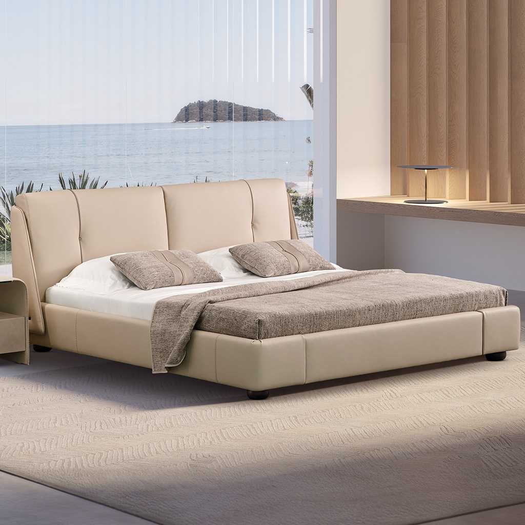 Bed and nightstand
