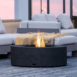 GRAPHITE || NATURAL || BONE || FIRE SCREEN - Shown here in Graphite option. Optional Fire Screen sold separately.