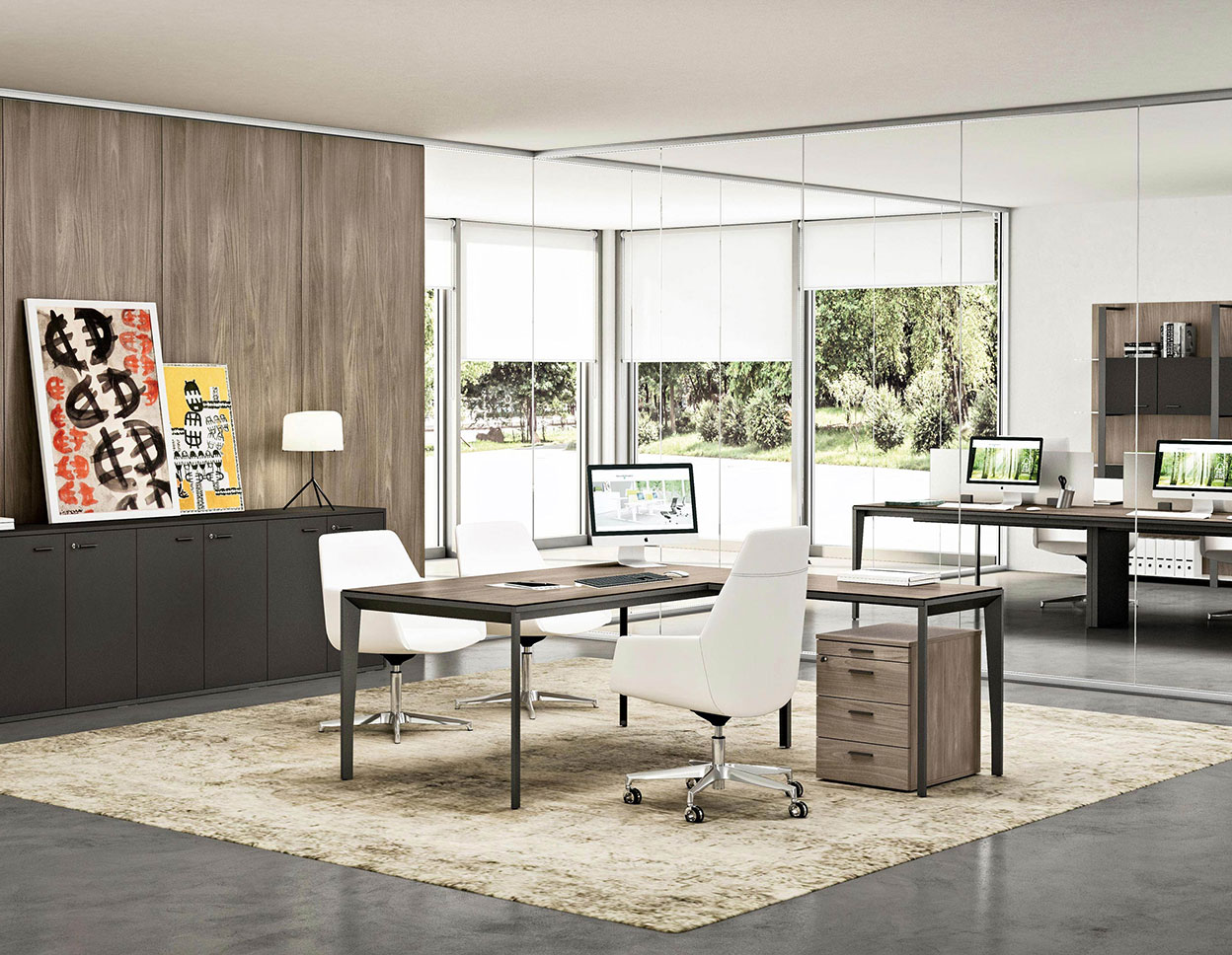 Contemporary office desk X10 - Quadrifoglio