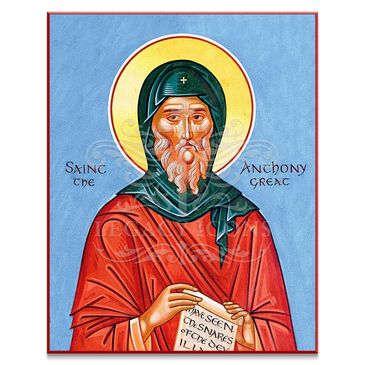 the　Saint　Icons　(Koufos)　Great　Anthony　Legacy　Icon　S154