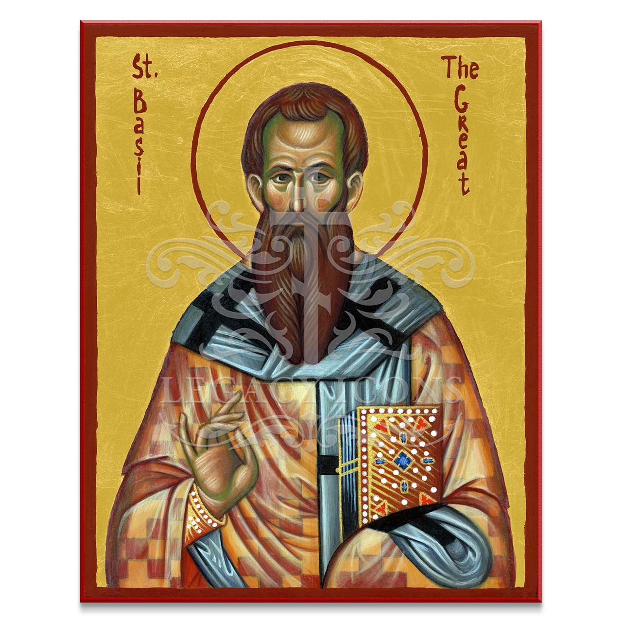 Saint Basil the Great Icon by Legacy Icons