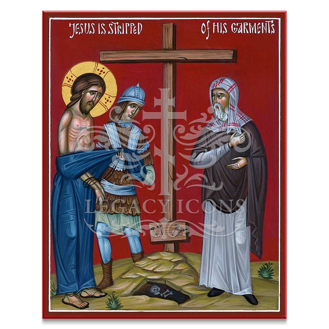 Engrave The Cross ドレイプ　トップス　archive Stations of the Cross Icon - Jesus is Stripped of His Garments