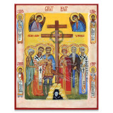 Contemporary Byzantine icon of Great Lent depicting a number of saints associated with this season, specially commissioned by Legacy Icons 