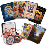 12 christmas cards and 6 christmas ornaments bundle  12 christmas cards and 6 christmas ornaments bundle