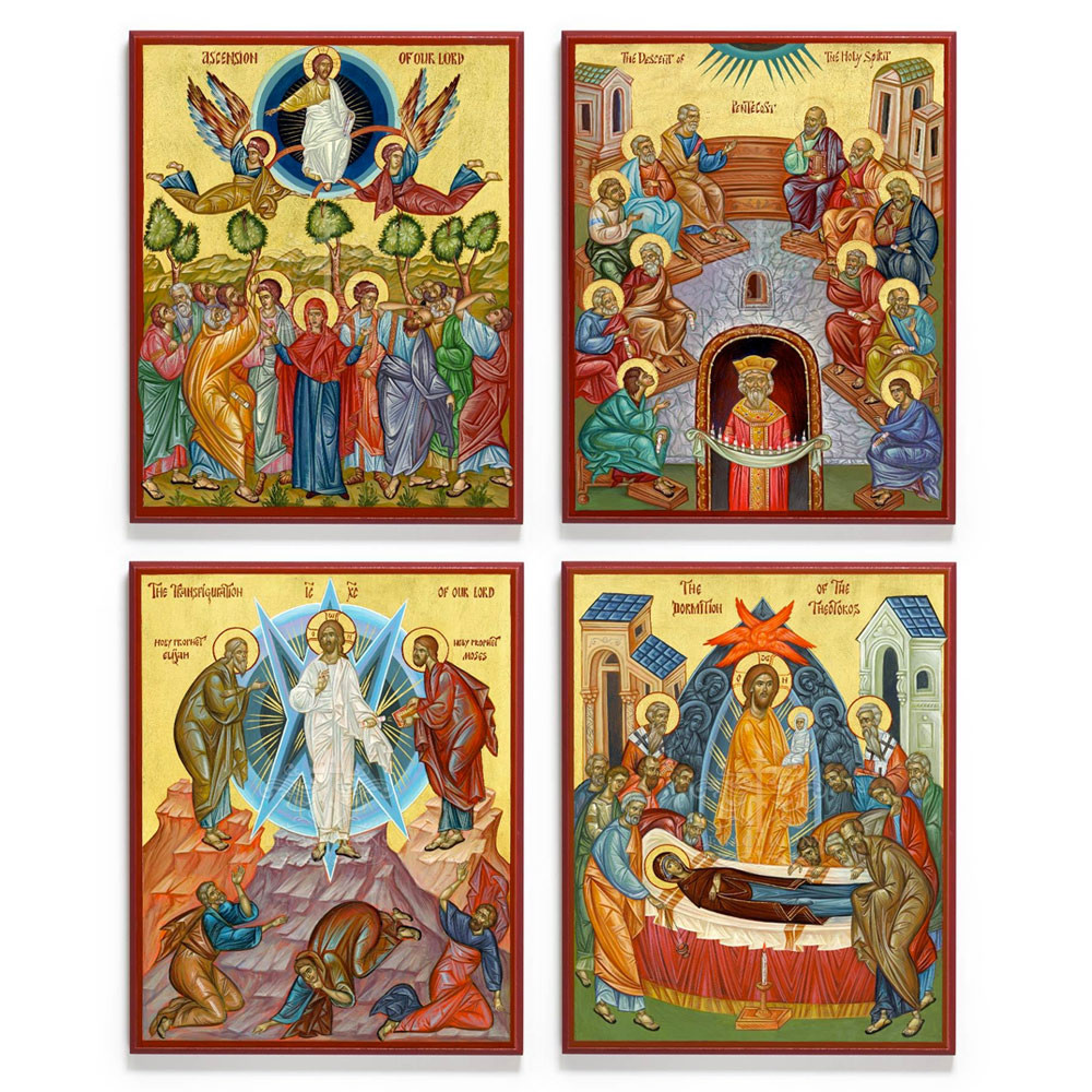 Orthodox Summer Great Feasts Icon Set