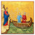 Historic Byzantine icon of Christ Calling Peter and Andrew in their boat on the Sea of Galilee Historic Byzantine icon of Christ Calling Peter and Andrew in their boat on the Sea of Galilee