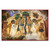 Historic fresco icon of the Exile of Adam and Eve from Paradise in stunning panoramic detail Historic fresco icon of the Exile of Adam and Eve from Paradise in stunning panoramic detail