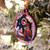 A Nativity of Christ (Athos) Ornament hung on a Christmas tree A Nativity of Christ (Athos) Ornament hung on a Christmas tree