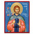 Saint Euphrosynos Orthodox Icon with blue background