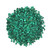 A top view of a mound of green incense granules. 