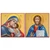 A set of Orthodox icons including one of the "Sweet-kissing" Theotokos as well as one of Christ the Pantocrater. 