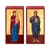 Archangel Gabriel standing against a gold background