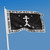 Black Orthodox flag with Golgotha Cross, IC XC NIKA text, and Troparion of the Cross; 3x5 ft with grommets. Black Orthodox flag with Golgotha Cross, IC XC NIKA text, and Troparion of the Cross; 3x5 ft with grommets.