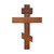 Handcrafted walnut Orthodox Wall Cross with three-bar design, polished finish, and hook for hanging. Handcrafted walnut Orthodox Wall Cross with three-bar design, polished finish, and hook for hanging.