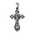 German silver Jerusalem baptismal cross, 5/8 inch, velvet gift bag included German silver Jerusalem baptismal cross, 5/8 inch, velvet gift bag included