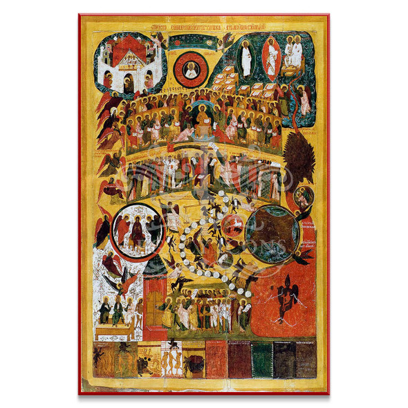 Orthodox Icon of the Ladder of Divine Ascent (XVIc)