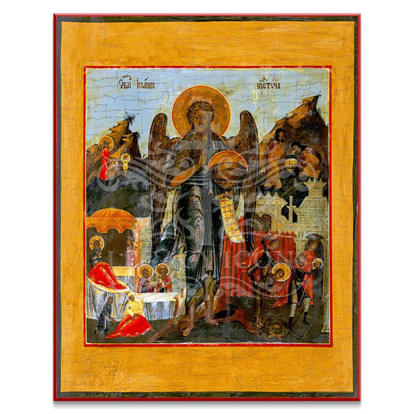 Saint John the Baptist with Scenes (XIXc) Cathedral Icon - S369