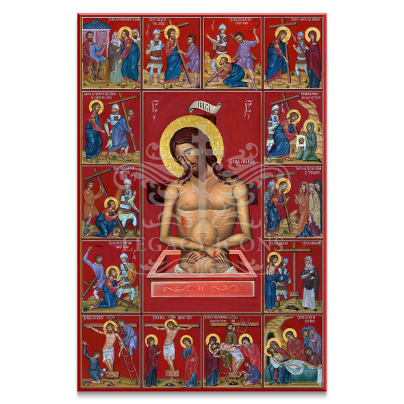 12 Month Calendar (Menaion) Cathedral Icon - F263 - Legacy Icons