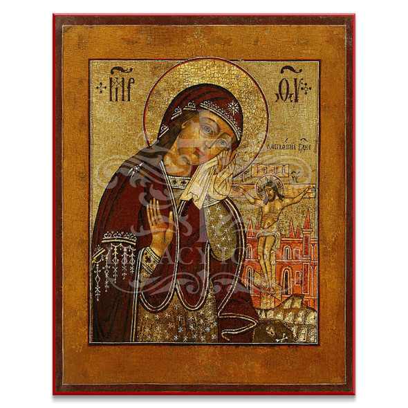 Lamentations of the Theotokos (XVIIIc) Cathedral Icon - T154