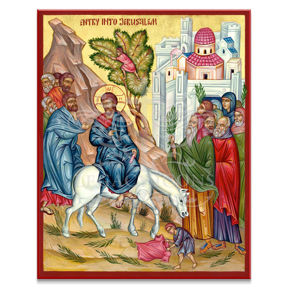 Entry Into Jerusalem (XXIc) Cathedral Icon - F201