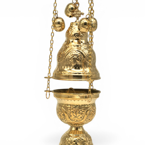 Church incense burner with bells