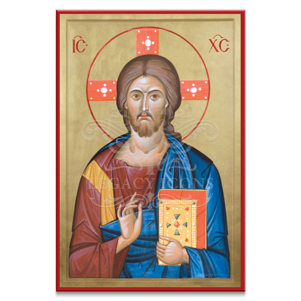 Christ Pantocrater as painted by iconographer Vladimir Gryrgorenko.