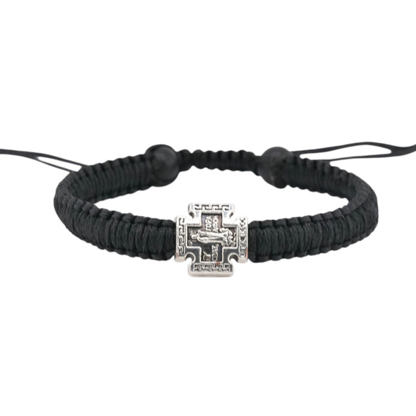 Adjustable Prayer Rope Bracelet with Cross