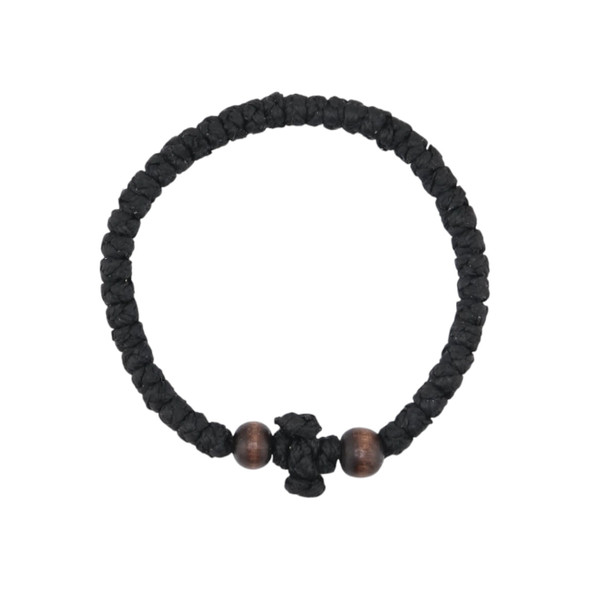 Waxy Prayer Rope with Wooden Beads
