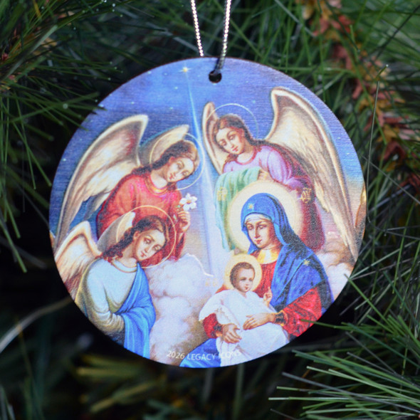 Wood Tree ornament - H2606W