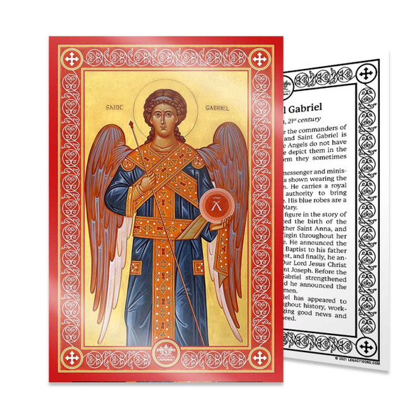 Archangel Gabriel Icon Card