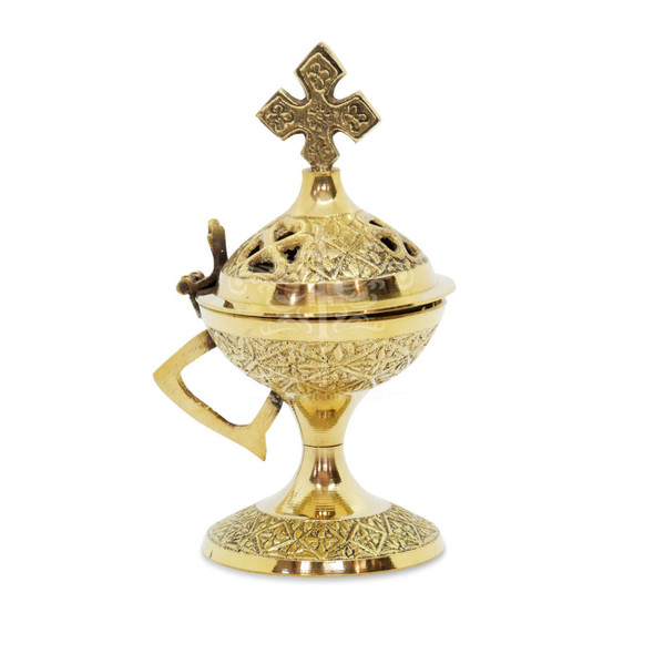 Small Deluxe Brass Incense Burner