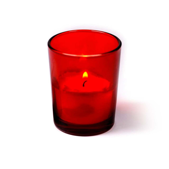 red votive lamp 2 inches tall