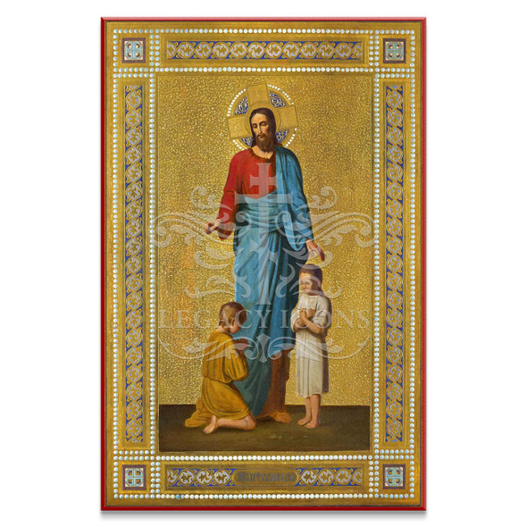 Christ Blessing the Children (Academic) Icon - F356