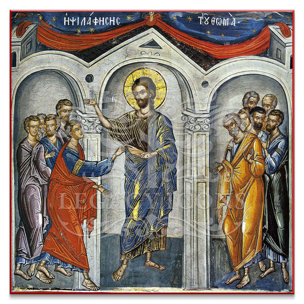 The Touch of Thomas (Antipascha) (Athos) Icon - F232