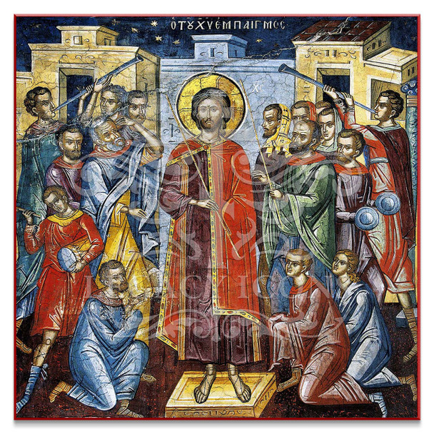 The Mockery of Christ (Athos) Icon - F235