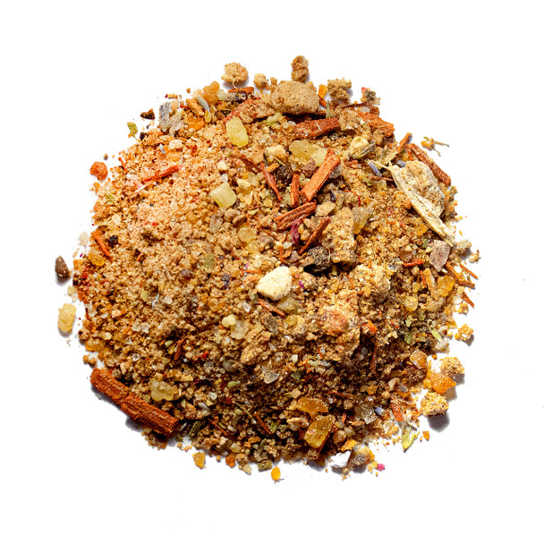 Holy Tabernacle Incense made from a rich blend of natural resins and spices, inspired by the Biblical recipe from Exodus 30:34.