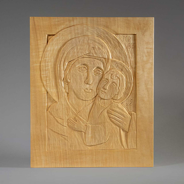 Theotokos Hand-Carved Icon