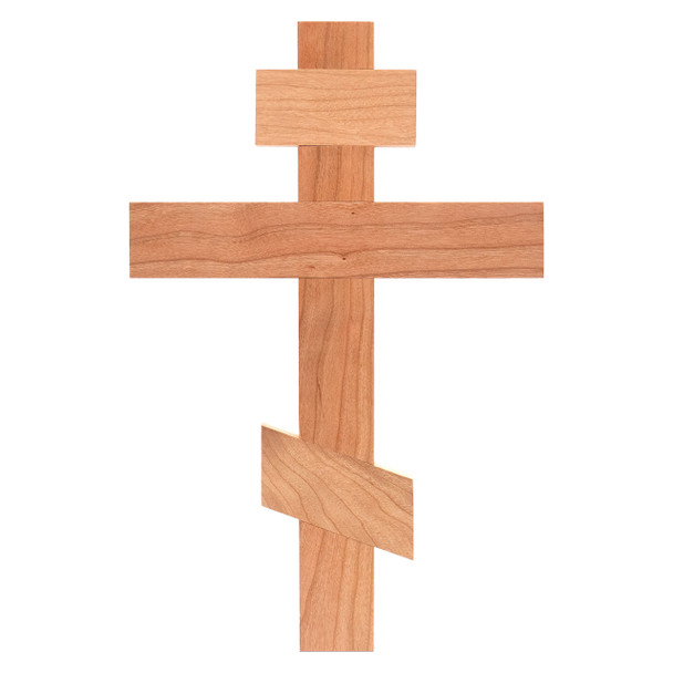 A lovely Orthodox (three-barred) cherry wood cross