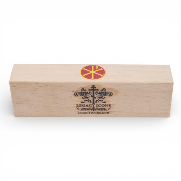 beech icon card stand with cross design 