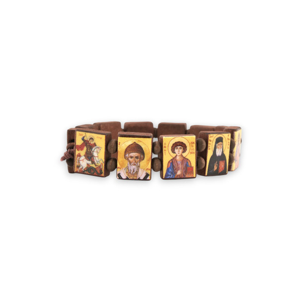 Orthodox Icon Bracelet with saints  